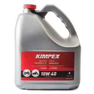 3.28 litre jug kimpex 10W40 grade atv/utv oil